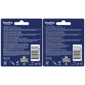 Vaseline Rosy lip balm closed tube highlighting tinted option and portable size