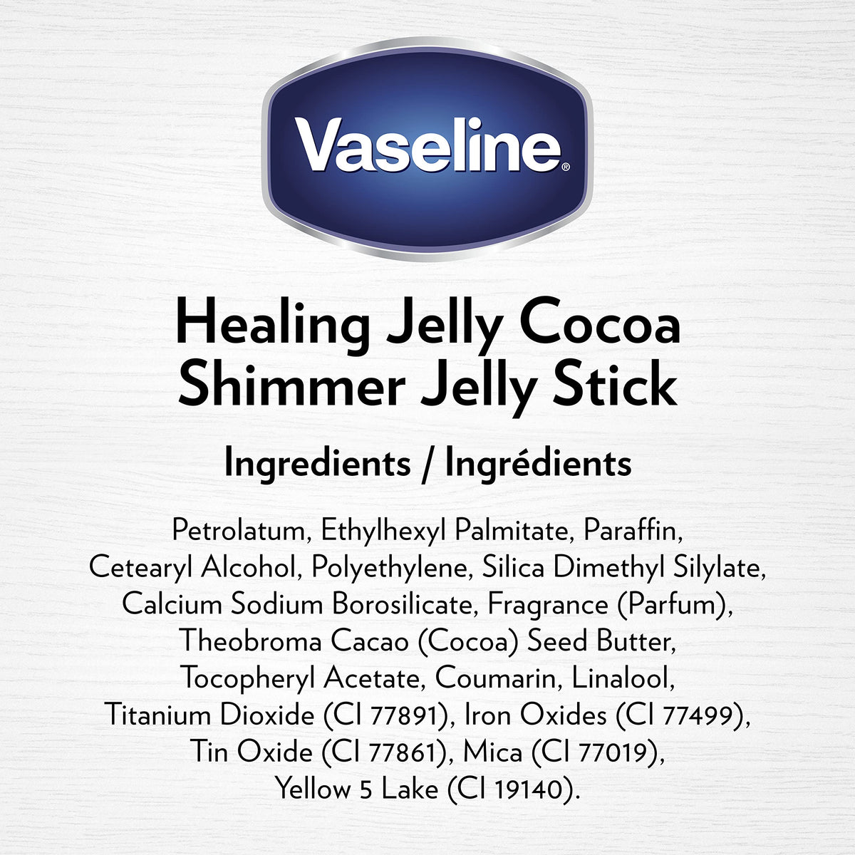 Vaseline shimmer stick applied to collarbone for radiant highlight