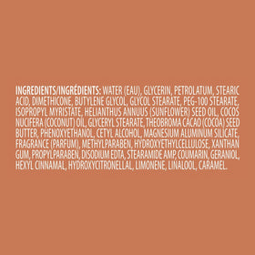 Vaseline side label highlighting ingredients and moisturizing benefits