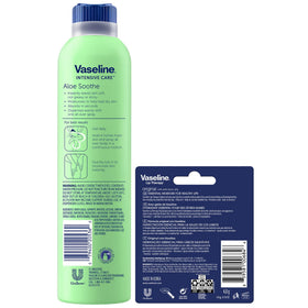 Vaseline spray nozzle closeup highlighting easy application benefit