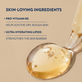 Close-up of Vaseline lotion texture demonstrating rich moisturizing benefit