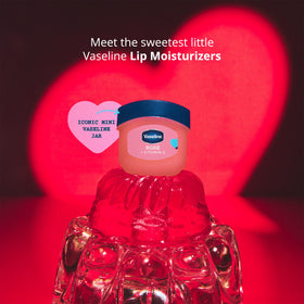Vaseline texture close-up showing smooth glossy finish and protective hydration benefit