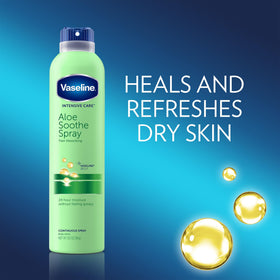 Vaseline mist on forearm demonstrating fast absorption benefit