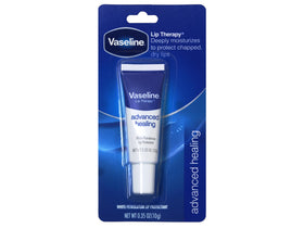 Vaseline tin open close-up showing smooth balm texture and easy application benefit