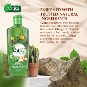 Vatika Naturals being massaged into scalp demonstrating improved scalp nourishment