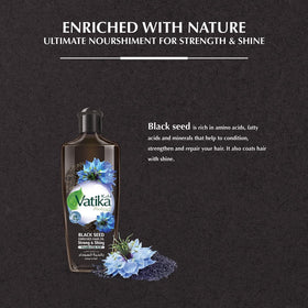Vatika Naturals before and after hair comparison showing improved shine and manageability