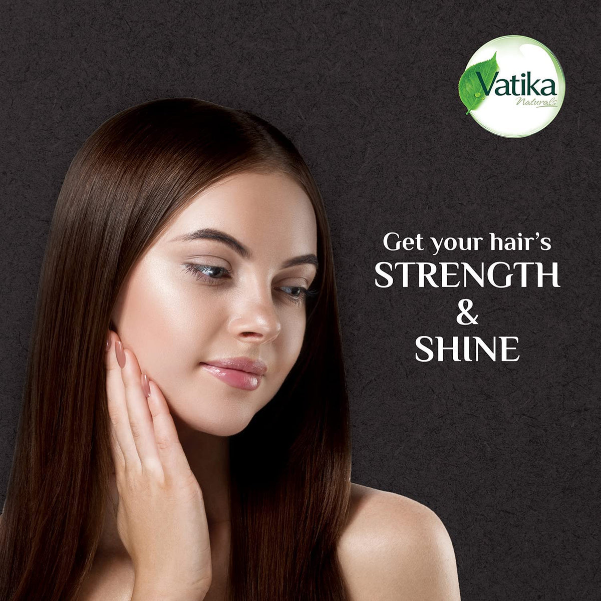 Vatika Naturals oil pouring close-up highlighting smooth texture and easy absorption