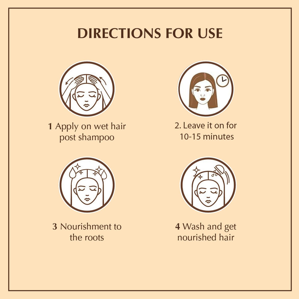 Vatika Naturals hand applying mask to hair demonstrating easy at-home treatment