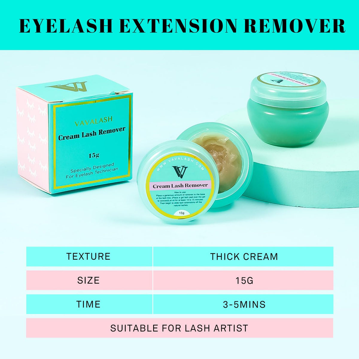 VAVALASH in salon demonstration with technician removing extensions cleanly and safely