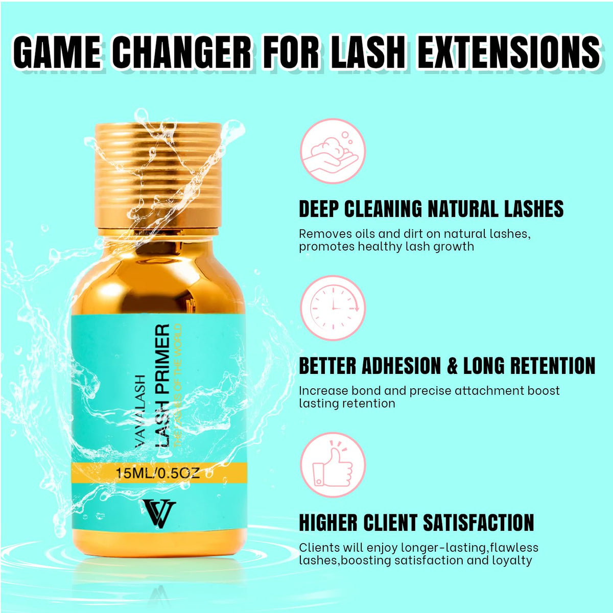 VAVALASH texture on microbrush demonstrating lightweight formula for easy prep