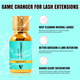 VAVALASH texture on microbrush demonstrating lightweight formula for easy prep