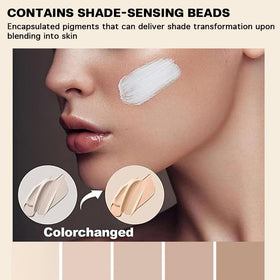 VBEYD swatches on arm illustrating color-changing match and blendability