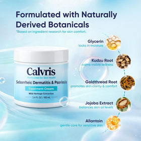 Vbolre Calvris spread into beard area illustrating conditioning and reduced dryness
