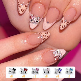 vceow close-up of cat charm detail showing metal and rhinestone shine benefit precise decorating