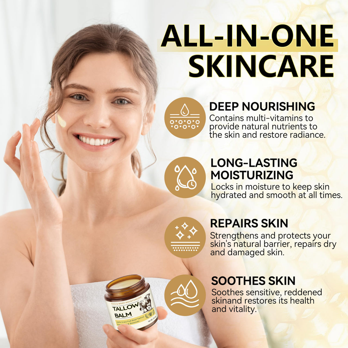 Veakoo application on hand demonstrating smooth spread and long-lasting hydration