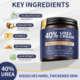 Veakoo cream texture closeup highlighting fast absorption benefit