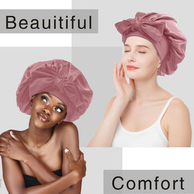 VECIIR full-size bonnet flat lay showing generous 13.7-inch diameter for volume