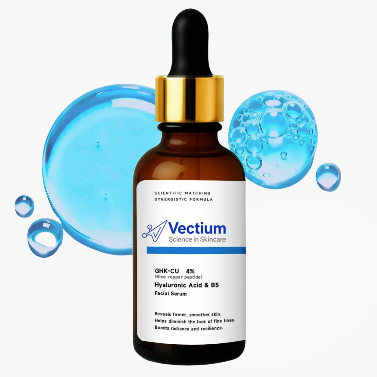 Vectium front packaging showing 30ml serum and modern design for trustworthy skincare