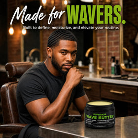 Veeta applied while brushing 360 waves for clearer pattern definition