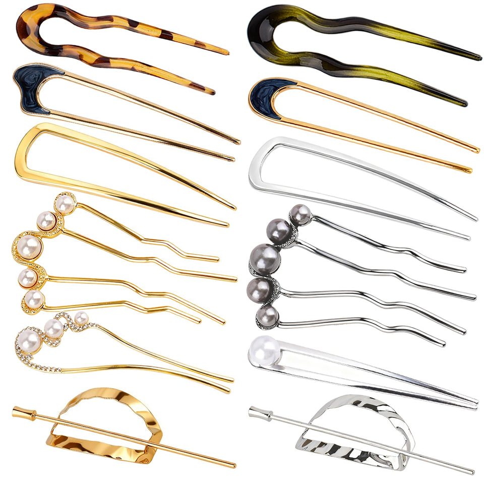VEEVIIY front view set showing all 12 pins and variety, ideal for versatile styling