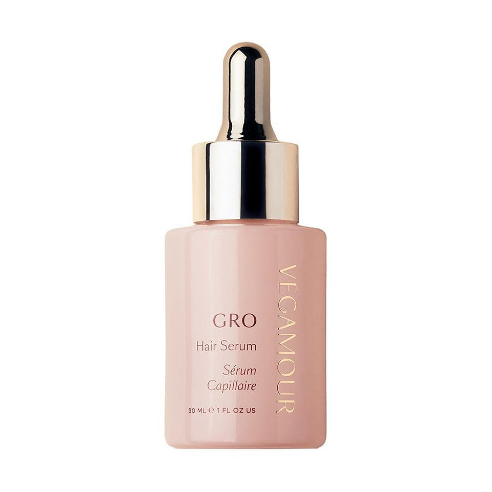 VEGAMOUR front packaging showing bottle benefit of cleaner hair routine