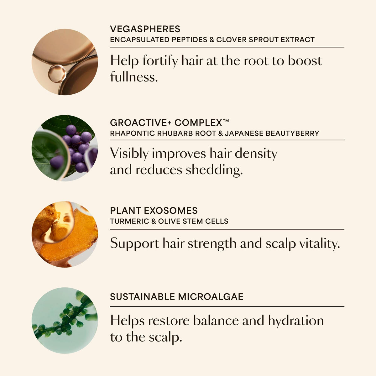 VEGAMOUR applying gel to scalp with massage tip promoting targeted stimulation