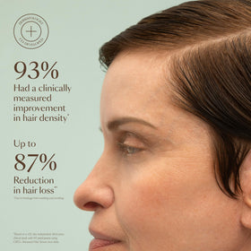 VEGAMOUR bottle close-up highlighting applicator and clean design benefits