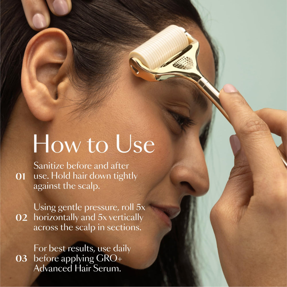 VEGAMOUR twist-off head demonstration showing easy replacement and improved hygiene