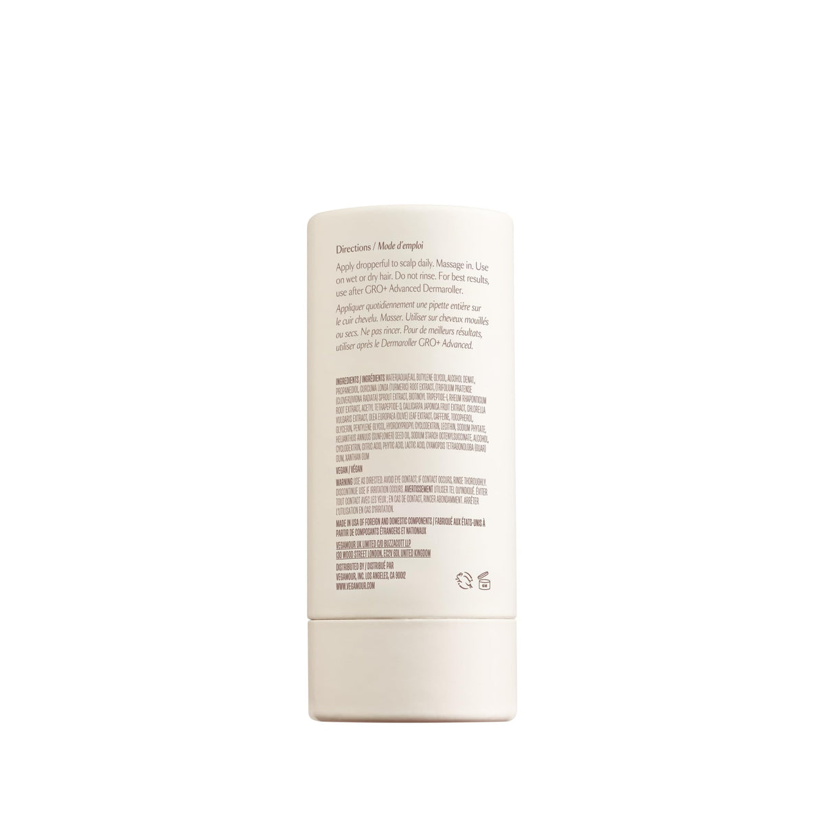 VEGAMOUR product on bathroom counter in routine setting encouraging consistent use