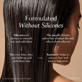 VEGAMOUR used prior to heat styling to protect strands from damage