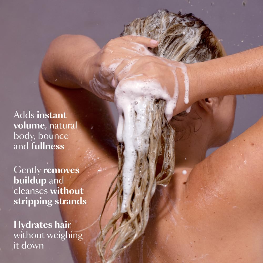 Rich lather of VEGAMOUR shampoo demonstrating gentle cleansing and volume