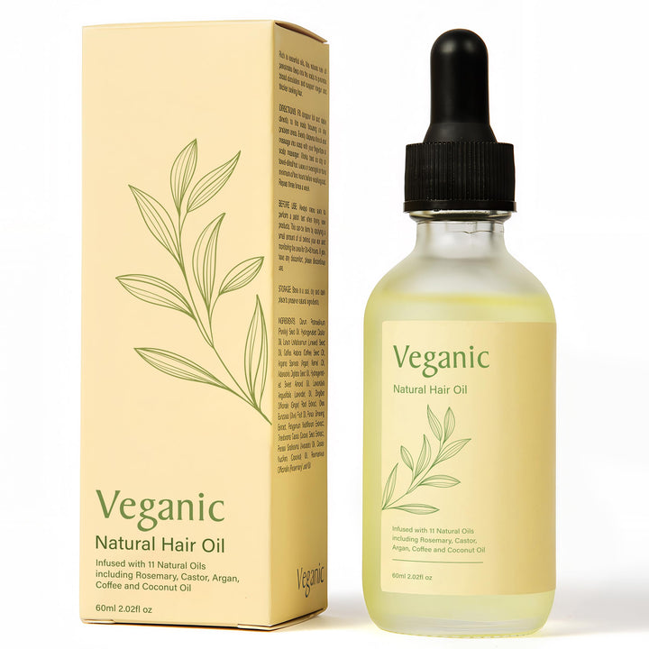 Veganic front bottle showing clean branding and compact packaging benefit: easy storage