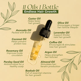 Veganic oil texture close-up highlighting lightweight absorption and non-greasy finish