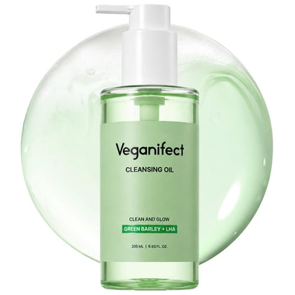 VEGANIFECT front bottle view showing sleek cleanser packaging and brand clarity