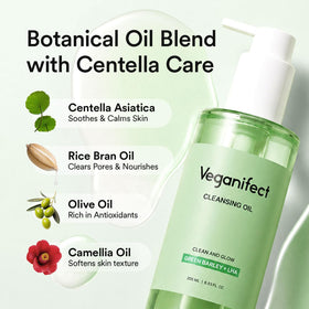VEGANIFECT size comparison with 205ml bottle showing travel and shelf scale