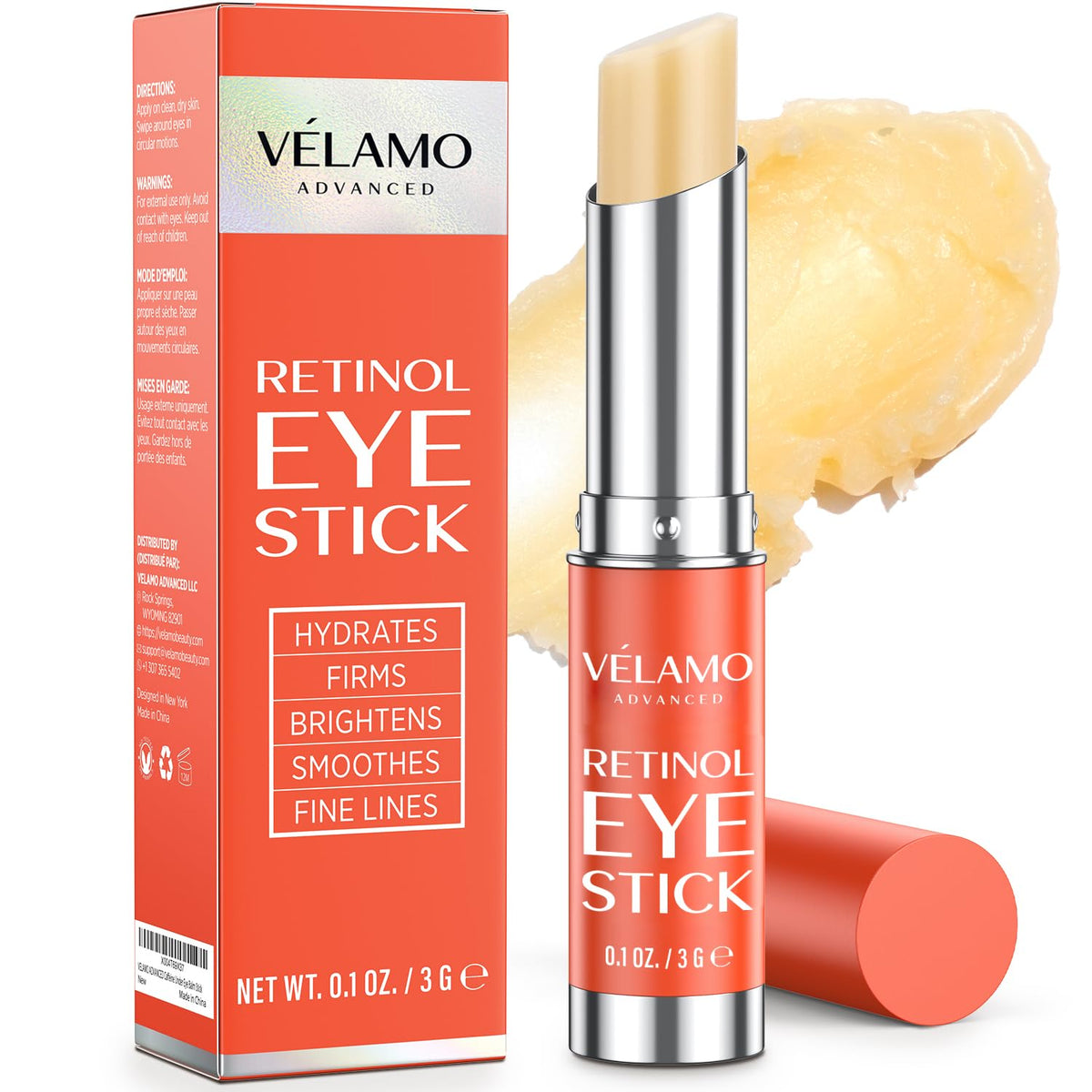 VELAMO ADVANCED front packaging showing compact travel-friendly design and convenience
