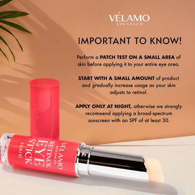 VELAMO ADVANCED label close-up with usage directions for safer application