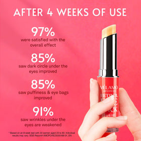 VELAMO ADVANCED night stick tip close-up showing precise application for renewal