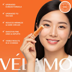 VELAMO ADVANCED twist-up mechanism and cap demonstrating easy use on the go