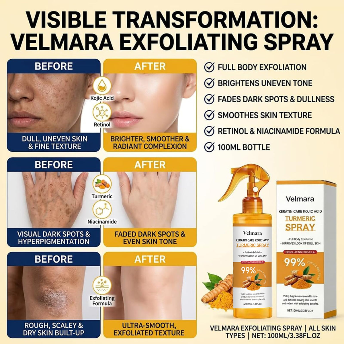 velmara bottle staged with skincare routine for easy integration