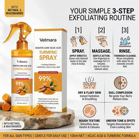 velmara label highlighting retinol niacinamide glutathione ingredients