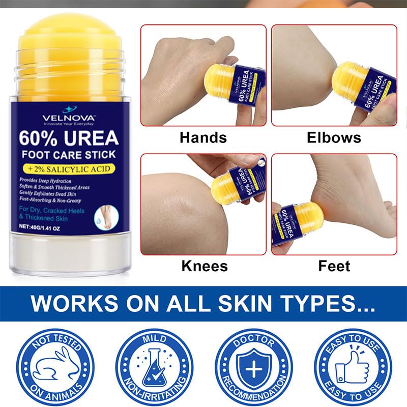VELNOVA label ingredients closeup listing urea and salicylic acid strengths
