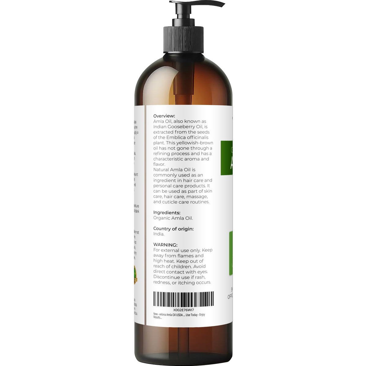 velona amla oil applied to hair ends for added shine and smoothing benefit