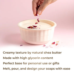 velona cut block texture highlighting smooth glycerin and shea content