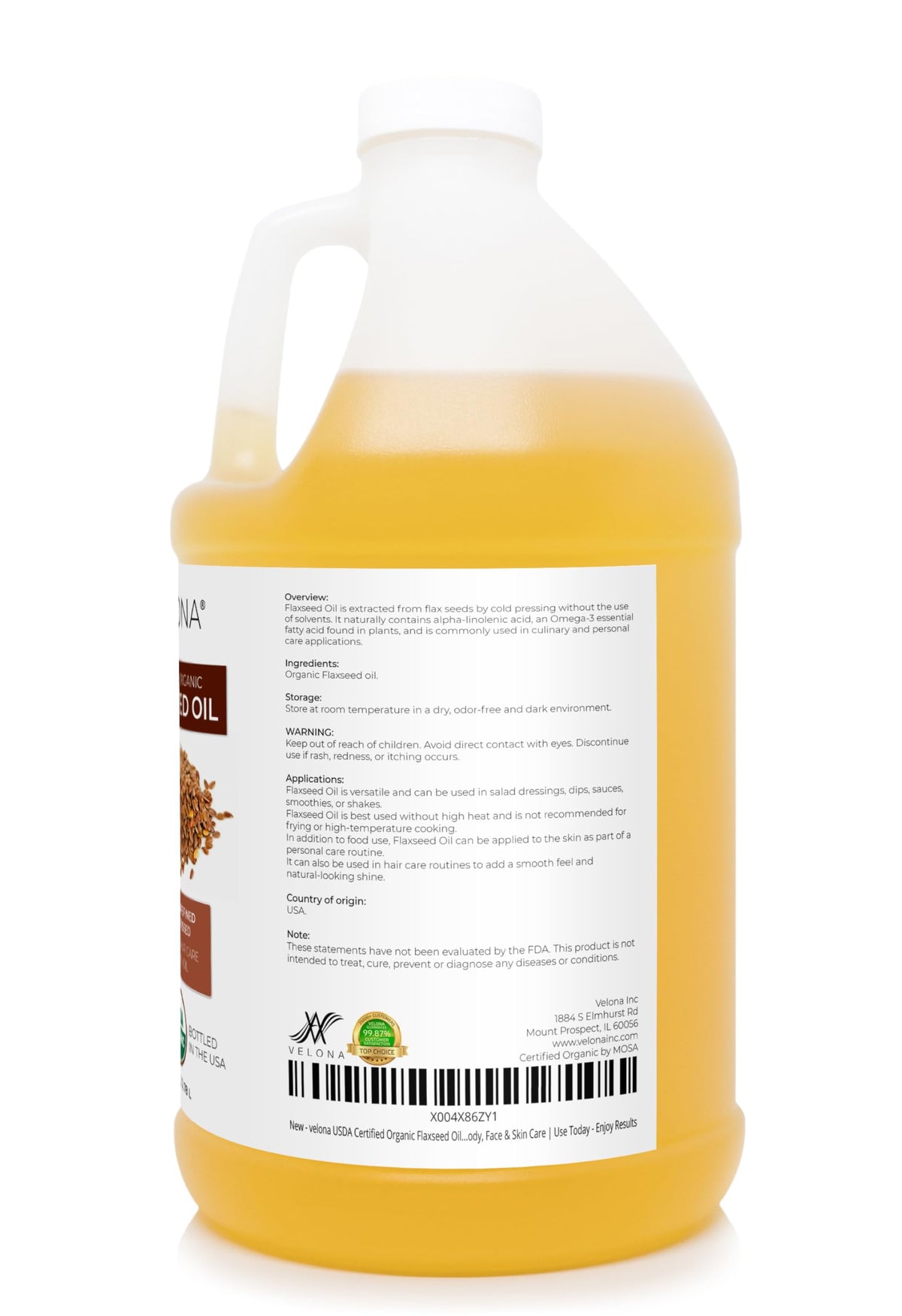velona gallon with measuring cup illustrating bulk supply and economical use