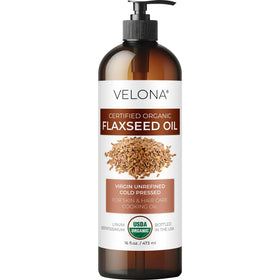 velona bottle front label showing organic seal and product name for trust
