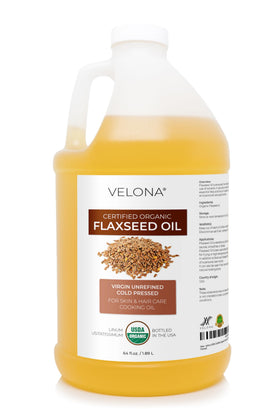 velona front packaging view showing organic 64 fl oz label and benefits