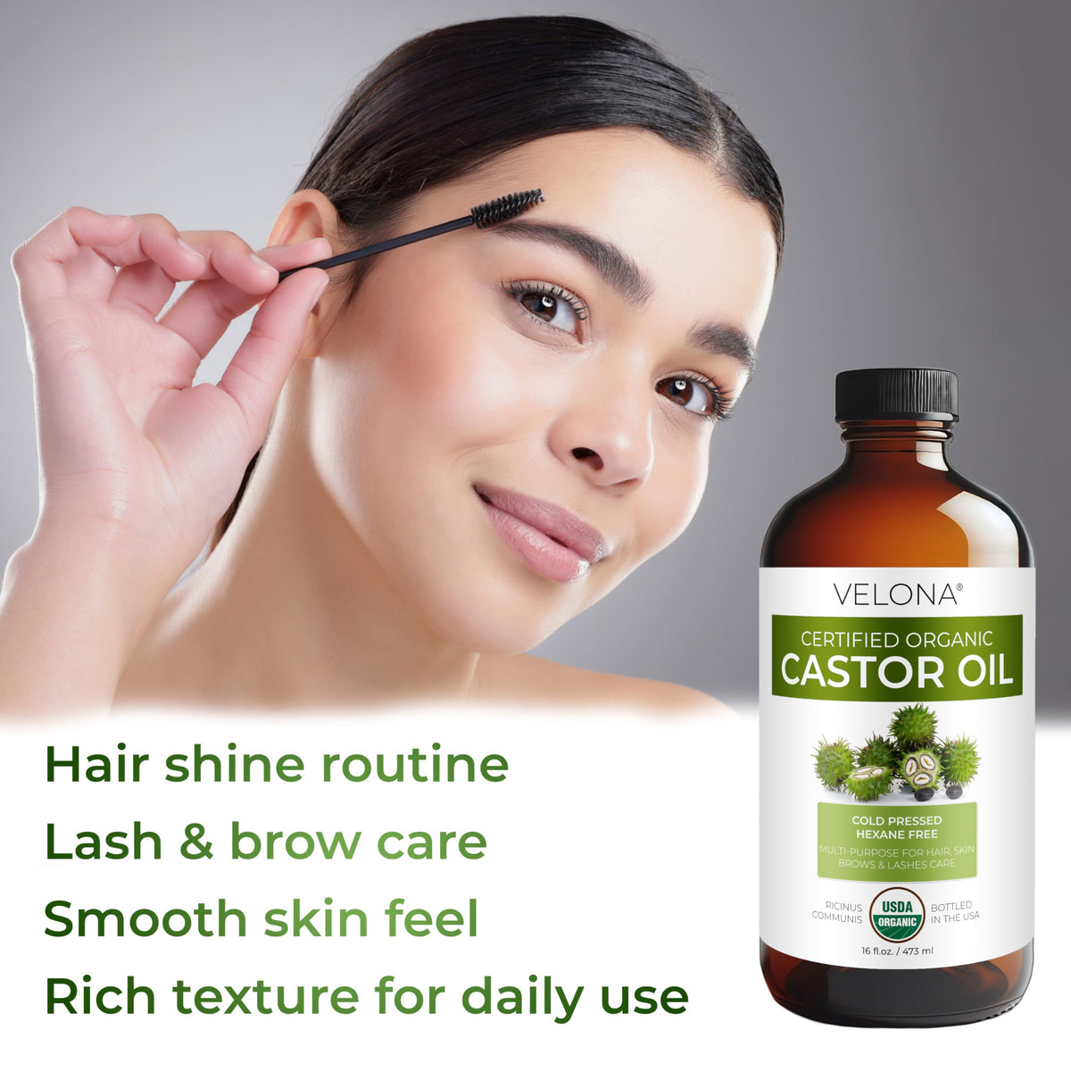 velona hair treatment in use illustrating scalp massage for added moisture