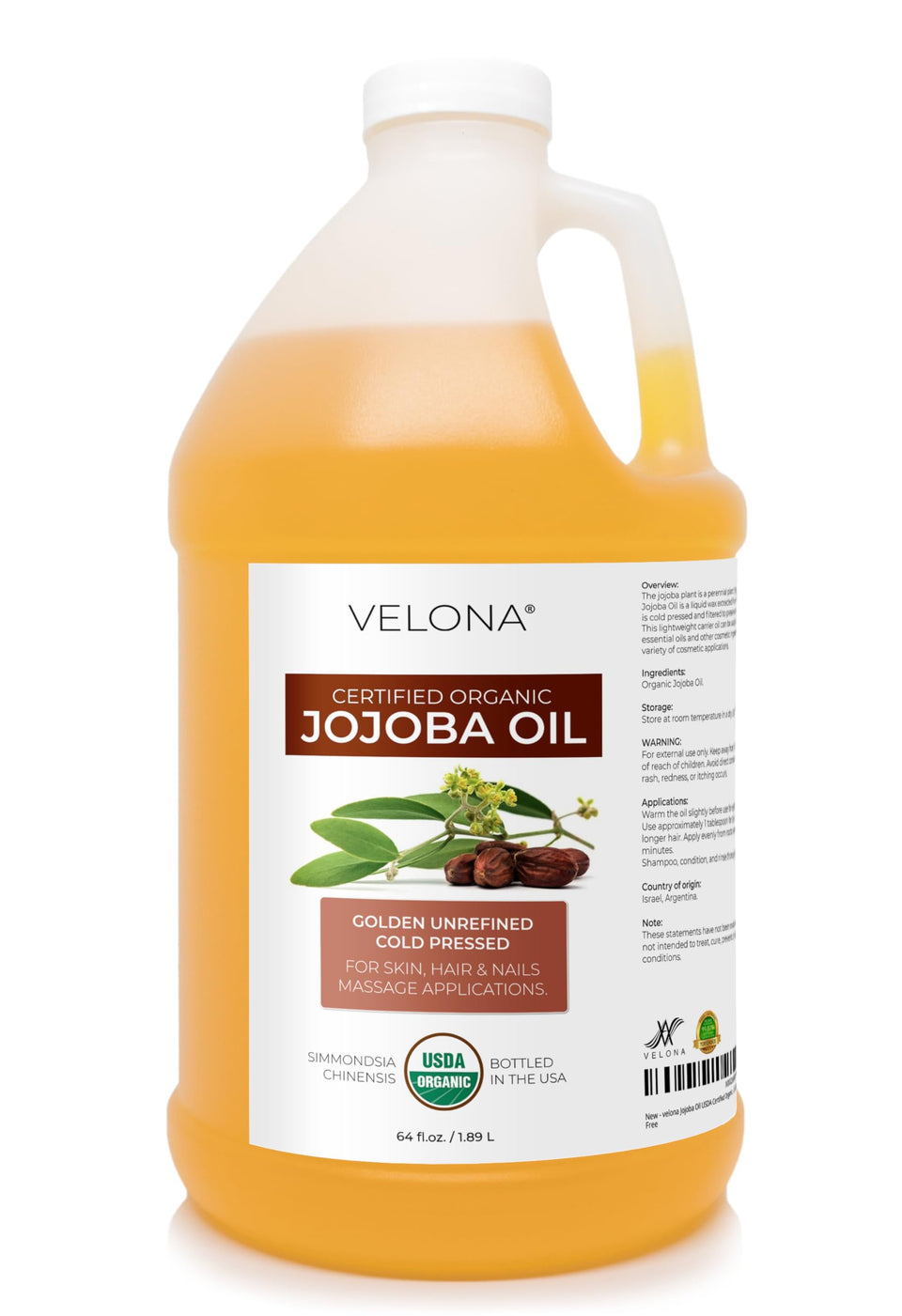 velona front bottle showing product and size, highlighting large economical supply