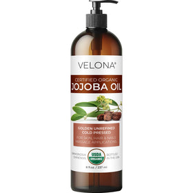 velona bottle front packaging showing organic label and clean design